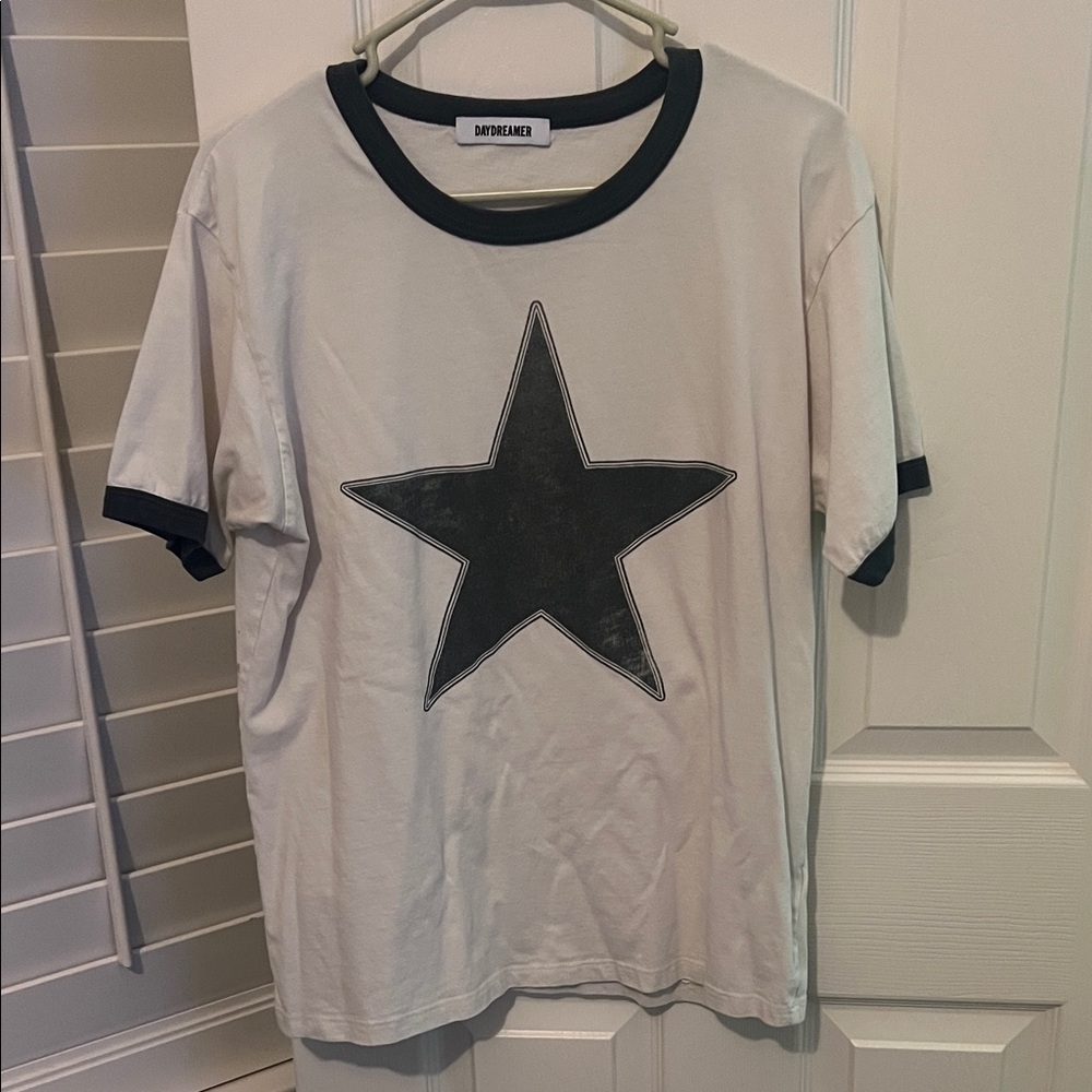Daydreamer White and Black Star Tee